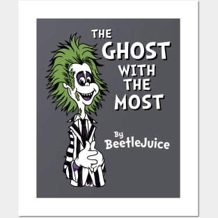 The Ghost with the Most - Creepy Cute Goth Cartoon - Children's Book Posters and Art